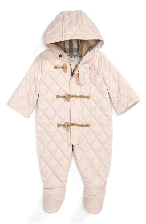 burberry gold snowsuit|baby girl down snowsuit.